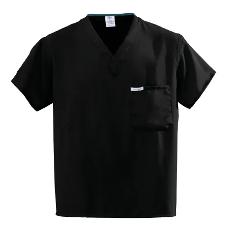 Medline - PerforMAX - 810DKWXL-CA - Scrub Shirt Performax X-large Black 1 Pocket Short Sleeve Unisex