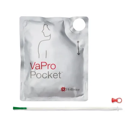 Hollister - VaPro Plus Pocket - 71164-30 -  Intermittent Catheter Tray  Straight Tip 16 Fr. Hydrophilic Coated Phthalates Free PVC