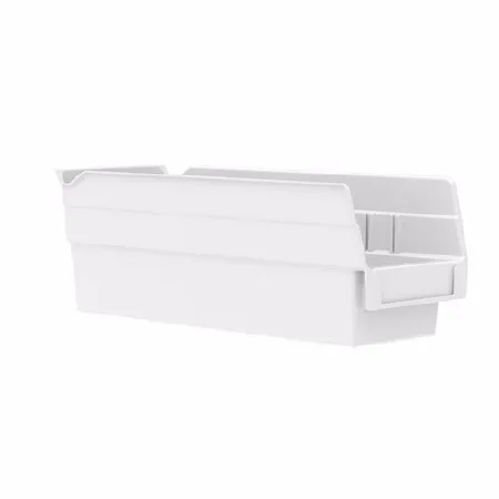 Akro-Mils - 30120WHITE - Shelf Bin White Industrial Grade Polymers 4 X 4-1/8 X 11-5/8 Inch