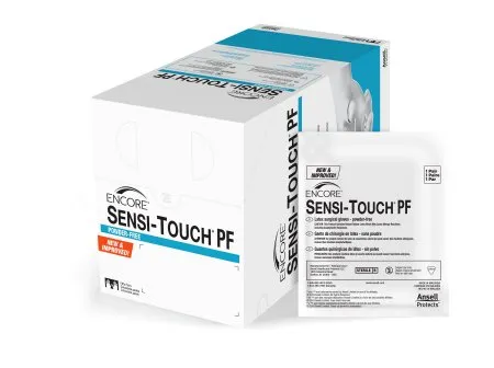 Ansell Healthcare - 7823PF - Ansell ENCORE Sensi Touch PF Surgical Glove ENCORE Sensi Touch PF Size 6.5 Sterile Latex Standard Cuff Length Micro Textured Natural Chemo Tested