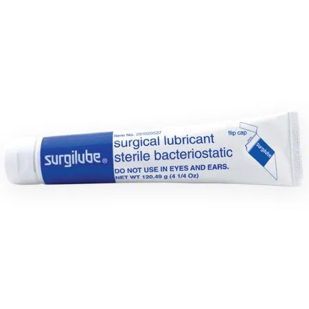 HR Pharmaceuticals - Surgilube - 281020537 -  Lubricating Jelly Carbomer free  4.25 oz. Tube Sterile