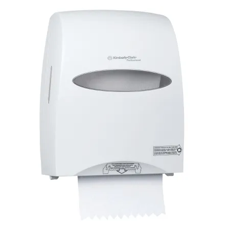 Kimberly Clark - K-C PROFESSIONAL SANITOUCH - 09991 - Paper Towel Dispenser K-c Professional Sanitouch White Plastic Manual Pull Wall Mount