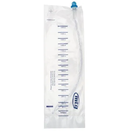 HR Pharmaceuticals - 30114 - MTG 14FR Closed System 16" Straight Cathether with Introducer Tip EZ-Advancer Locking Valve and a 1500mL Collection Bag- One privacy bag included-  100ea-cs