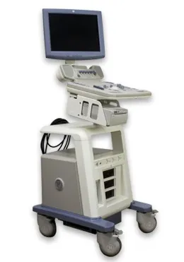Global Medical Imaging - GE Logiq P5 - 123912 - Ultrasound System Ge Logiq P5 Daughtersofcharityhealthcenter, Tilt/rotate Adjustable Monitor, 1024 X 768 Monitor Resolution, Trackball, 3 Probe Ports, 0 To 2 Cm Minimum Depth Of Field, 30 Cm Maximum Depth Of