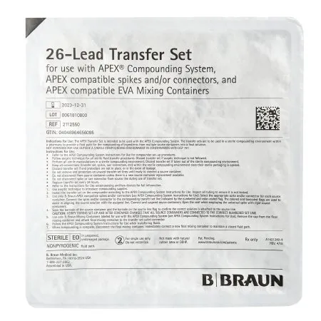 B Braun Medical - Apex - 2112550 - B. Braun  Transfer Set 