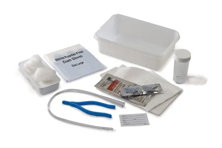 Cardinal - Curity - 3141 -  Intermittent Catheter Tray  Open System 14 Fr. Without Balloon Vinyl