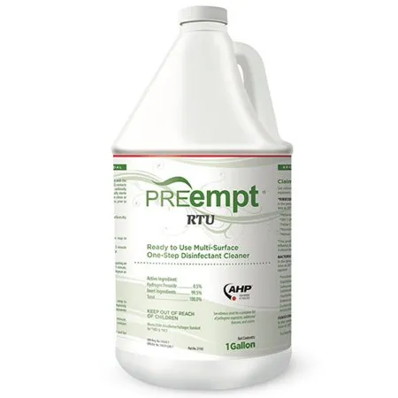 Contec - PREempt RTU - 21105 -   Surface Disinfectant Cleaner Peroxide Based Manual Pour Liquid 1 gal. Jug Scented NonSterile