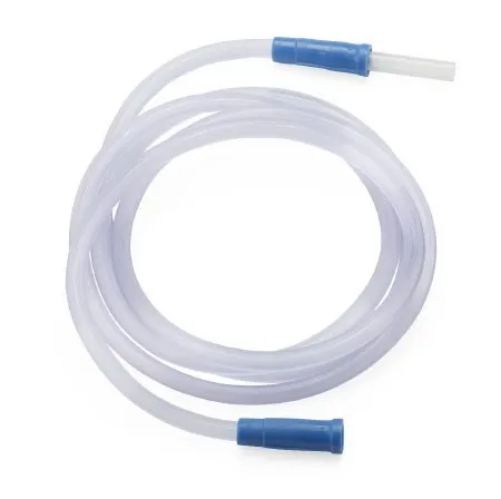 Medline - OR56A - Suction Connector Tubing 6 Foot Length Sterile Female Connector Clear Ribbed Ot Surface Pvc