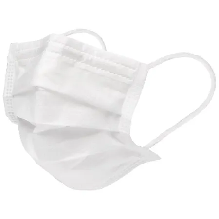 Medline - Curad - CUR380 -  Procedure Mask  Pleated Earloops Child Size White NonSterile Not Rated Pediatric