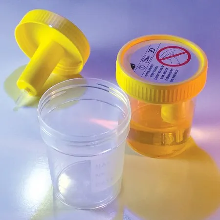 Globe Scientific - 3856L - Transfertop Urine Collection Cup With Integrated Transfer Device, Graduated To 100ml, Sterile
