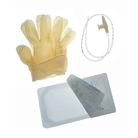 AMSure - Amsino - SCT10 - Mini Suction Catheter Tray, 10FR, DeLee Tip, 1 pr of Vinyl Gloves