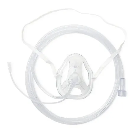 Medline - OxyMask ETCO2 - OK21258ML - Oxygen Mask With Etco2 Monitoring Oxymask Etco2 Elongated Style Pediatric Adjustable Head Strap