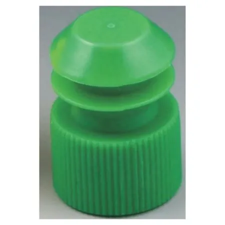 McKesson - 177-118240G - Tube Closure Polyethylene Flanged Plug Cap Green 13 mm For Use with 13 mm Blood Drawing Tubes  Glass Test Tubes  Plastic Culture Tubes NonSterile