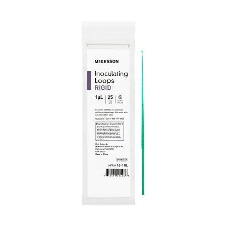 McKesson - 16-1RL - Inoculating Loop McKesson 1 µL Polystyrene Integrated Handle Sterile