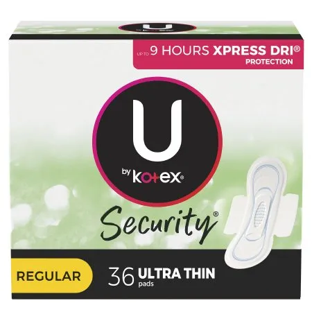 Kimberly Clark - U by Kotex Security - From: 53449 To: 53631 -  Feminine Pad  Ultra Thin with Wings Regular Absorbency