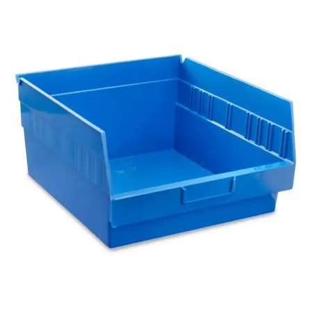 Uline - S-16278BLU - Shelf Bin Uline Blue Plastic 6 X 11 X 12 Inch