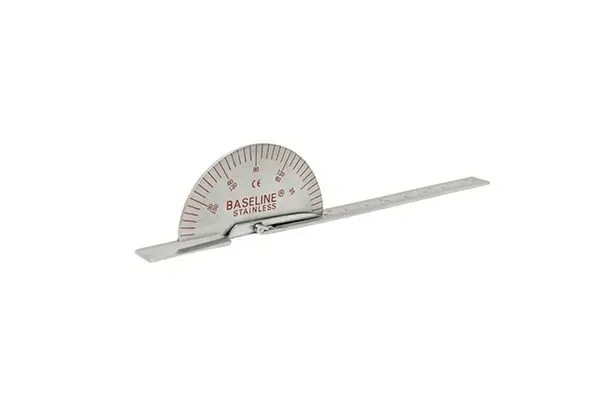 Fabrication Enterprises - 12-1011-25 - Baseline Finger Goniometer - Metal - Deluxe - 6 inch, 25-pack