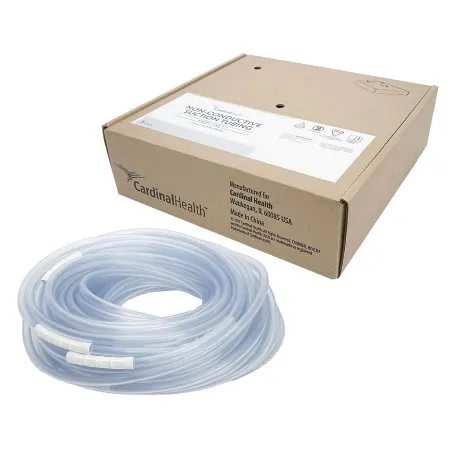 Cardinal - Medi-Vac - N7100A - Medi Vac Suction Connector Tubing Medi Vac 100 Foot Length 0.24 Inch I.D. NonSterile Maxi Grip Connector Clear Smooth OT Surface NonConductive Plastic