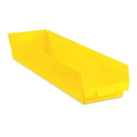 Uline - S-14626Y - Shelf Bin Yellow Plastic 4 X 7 X 24 Inch