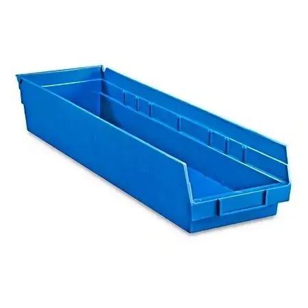 Uline - S-14626BLU - Shelf Bin Blue Plastic 4 X 7 X 24 Inch