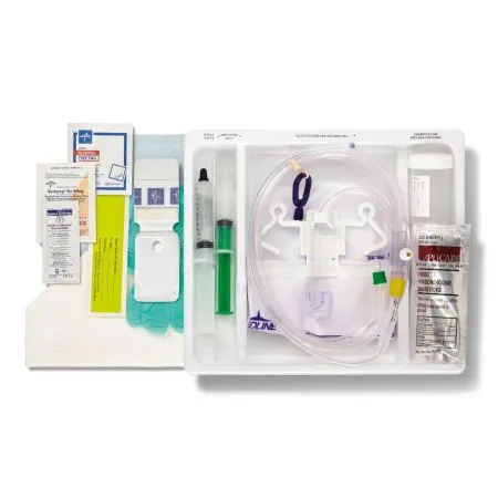 Medline - One-Layer - Dynd160714 - Indwelling Catheter Tray One-Layer Foley 14 Fr. 10 Cc Balloon Silicone
