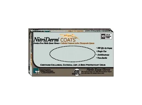 NitriDerm - Innovative Healthcare - 125202 - Gloves, Exam, Nitrile, Non-Sterile, PF, Colloidal , Therapeutic