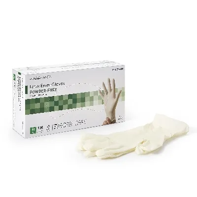 McKesson - From: 14-422 To: 14-430  Confiderm CLExam Glove  Confiderm CL XSmall NonSterile Latex Standard Cuff Length Textured Fingertips Ivory Not Rated