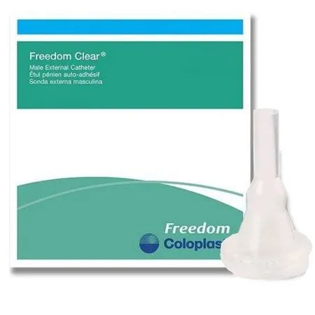 Coloplast - Salter Labs - 8000 - Freedom Cath Male External Catheter Freedom Cath Self Adhesive Strip Latex Small