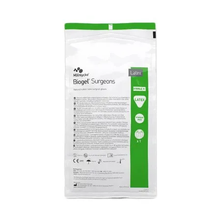 Molnlycke - Biogel Surgeons - 30455 - Surgical Glove Biogel Surgeons Size 5.5 Sterile Latex Standard Cuff Length Micro-Textured Straw Not Chemo Approved