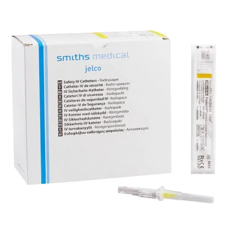 Smiths Medical ASD - 305306 - IV Catheter, 24G x &frac34;" Retracting Needle, Yellow, 50/bx, 4 bx/cs (US Only)