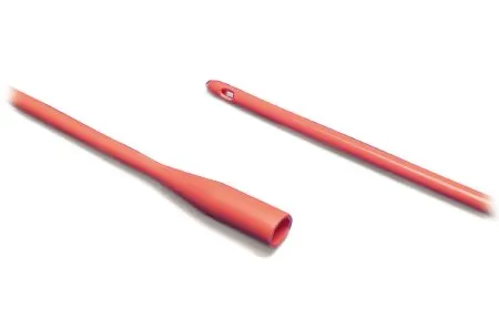 Cardinal - Dover - 8414 -  Urethral Catheter  Straight Tip Hydrophilic Coated Red Rubber 14 Fr. 12 Inch