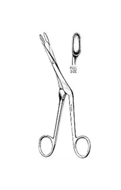 Integra Lifesciences - Miltex - 20-522 - Septum Forceps Miltex Knight 6-3/4 Inch Length Or Grade German Stainless Steel Nonsterile Nonlocking Finger Ring Handle Angled Oval Cup Tips