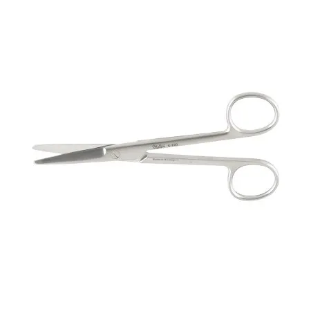 Integra Lifesciences - Miltex - 5-122 -  Dissecting Scissors  Mayo 5 1/2 Inch Length OR Grade German Stainless Steel NonSterile Finger Ring Handle Straight Beveled Blades Blunt Tip / Blunt Tip