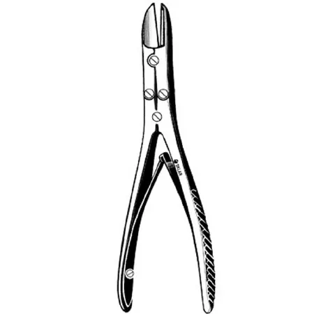 Sklar - 40-4572 - Bone Cutting Forceps Sklar Ruskin-liston 7-1/4 Inch Length Or Grade Stainless Steel Nonsterile Nonlocking Plier Handle With Spring Straight Sharp Blades