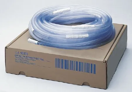Cardinal - Medi-Vac - N620A - Suction Connector Tubing Medi-Vac 20 Foot Length 0.25 Inch I.D. Sterile Maxi-Grip and Male / Male Connector Clear Smooth OT Surface NonConductive Plastic