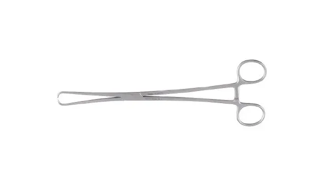 Integra Lifesciences - 30-966ATR - Uterine Tenaculum Forceps Schroeder 10 Inch Length Rounded Jaws with Non-Overlapping Atraumatic Tips