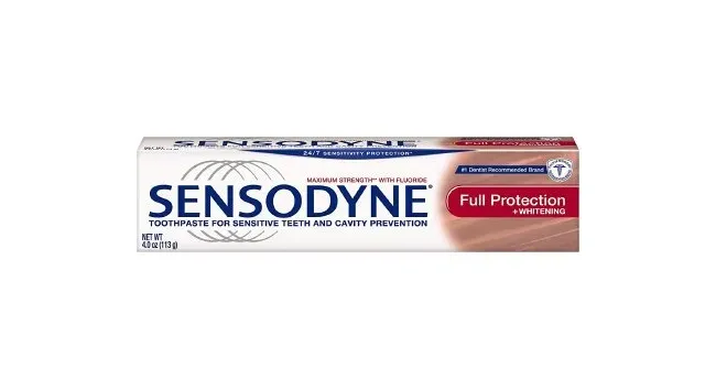 Glaxo Consumer Products - Sensodyne Full Protection Plus Whitening - 31015808375 - Toothpaste Sensodyne Full Protection Plus Whitening 4 oz. Tube