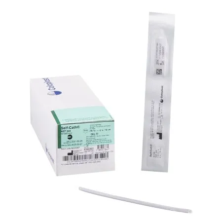 Coloplast - Self-Cath - 240 - Self Cath Urethral Catheter Self Cath Straight Tip Uncoated PVC 14 Fr. 6 Inch