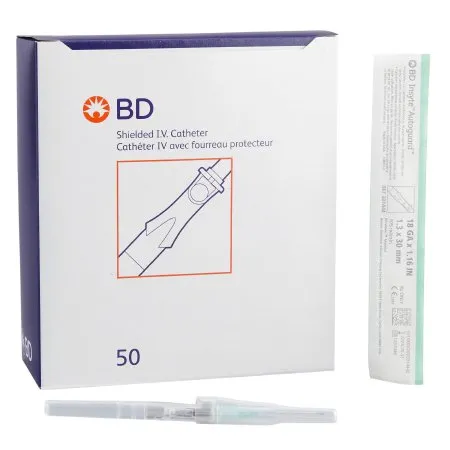 BD Becton Dickinson - Insyte Autoguard - 381444 -  Peripheral IV Catheter  18 Gauge 1.16 Inch Retracting Safety Needle