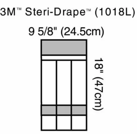 3m Healthcare Us Opco - 3m Steri-Drape - 1018l - Instrument Pocket Drape 3m Steri-Drape 9-5/8 X18 Inch Sterile