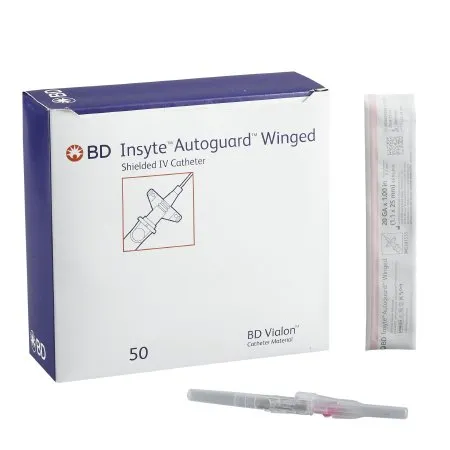 BD Becton Dickinson - Insyte Autoguard - 381533 -  Peripheral IV Catheter  20 Gauge 1 Inch Retracting Safety Needle