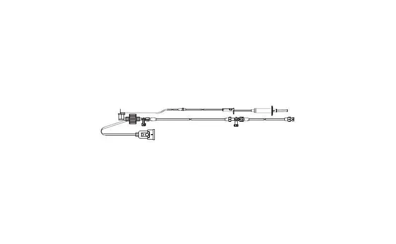 ICU Medical - 426320405 - Endocavity Transducer 60 Inch Primary Tubing, 12 Inch Extension Tubing, 3 Ml / Hr Squeeze Flush Device, Single Line, Microdrip Chamber, Disposable Transducer, Two 3 Way Stopcock