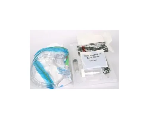 Cardinal Health - 3716 - Foley Catheterization Tray, Silicone Coated Latex Catheter, 16FR, 5cc Drain Bag, 10/cs (Continental US Only)