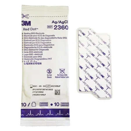 3M - 2360 - ECG Resting Electrode Radiolucent Tab Connector 10 per Pack