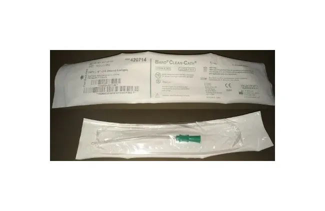Bard Rochester - Clean-Cath - 420714 - Bard Clean Cath Urethral Catheter Clean cath Straight Tip Uncoated Pvc 14 Fr. 6 Inch