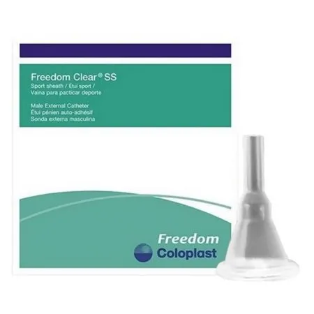 Coloplast - Freedom Clear SS - 5110 -  Male External Catheter  Self Adhesive Seal Silicone Small