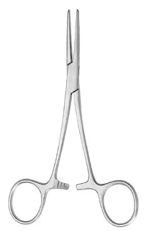 McKesson - 43-1-426 - Argent Hemostatic Forceps Argent Halsted Mosquito 5 Inch Length Surgical Grade Stainless Steel NonSterile Ratchet Lock Finger Ring Handle Straight