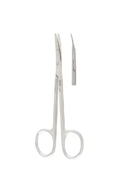 Integra Lifesciences - Miltex - 5-290 - Dissecting Scissors Miltex Ragnell 5 Inch Length Or Grade German Stainless Steel Nonsterile Finger Ring Handle Curved Blade Blunt Tip / Blunt Tip