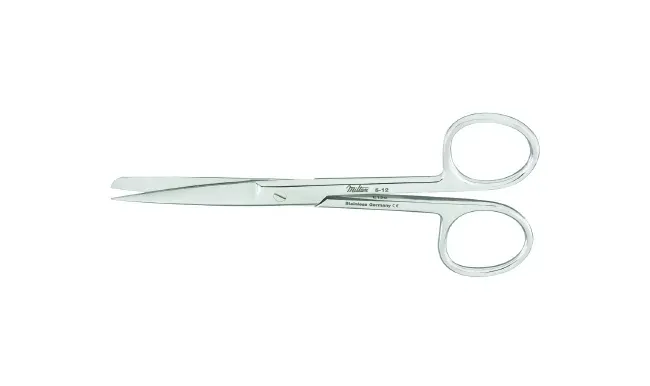 Integra Lifesciences - Miltex - 5-36 - Operating Scissors Miltex 5-1/2 Inch Length Or Grade German Stainless Steel Nonsterile Finger Ring Handle Curved Blade Sharp Tip / Sharp Tip