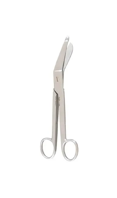 Integra Lifesciences - Miltex - 5-568 - Plaster Shears Miltex Esmarch 8 Inch Length Surgical Grade Stainless Steel Nonsterile Finger Ring Handle Angled Blade Blunt Tip / Blunt Tip